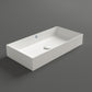 Whitehaus Collection Britannia 31 3/8" Vitreous China Large Rectangular Bathroom Basin, Above Mount, B-AG80