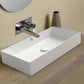 Whitehaus Collection Britannia 31 3/8" Vitreous China Large Rectangular Bathroom Basin, Above Mount, B-AG80