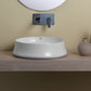 Whitehaus Collection Britannia 19 5/8" Vitreous China Round Bathroom Basin, Above Mount, White, B-SH01