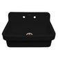 Whitehaus Collection 30" Old Fashioned Country Fireclay Kitchen/Utility Sink, Above Mount, Black, OFCH2230-BLACK