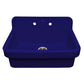 Whitehaus Collection 30" Old Fashioned Country Fireclay Kitchen/Utility Sink, Above Mount, Sapphire Blue, OFCH2230-BLUE