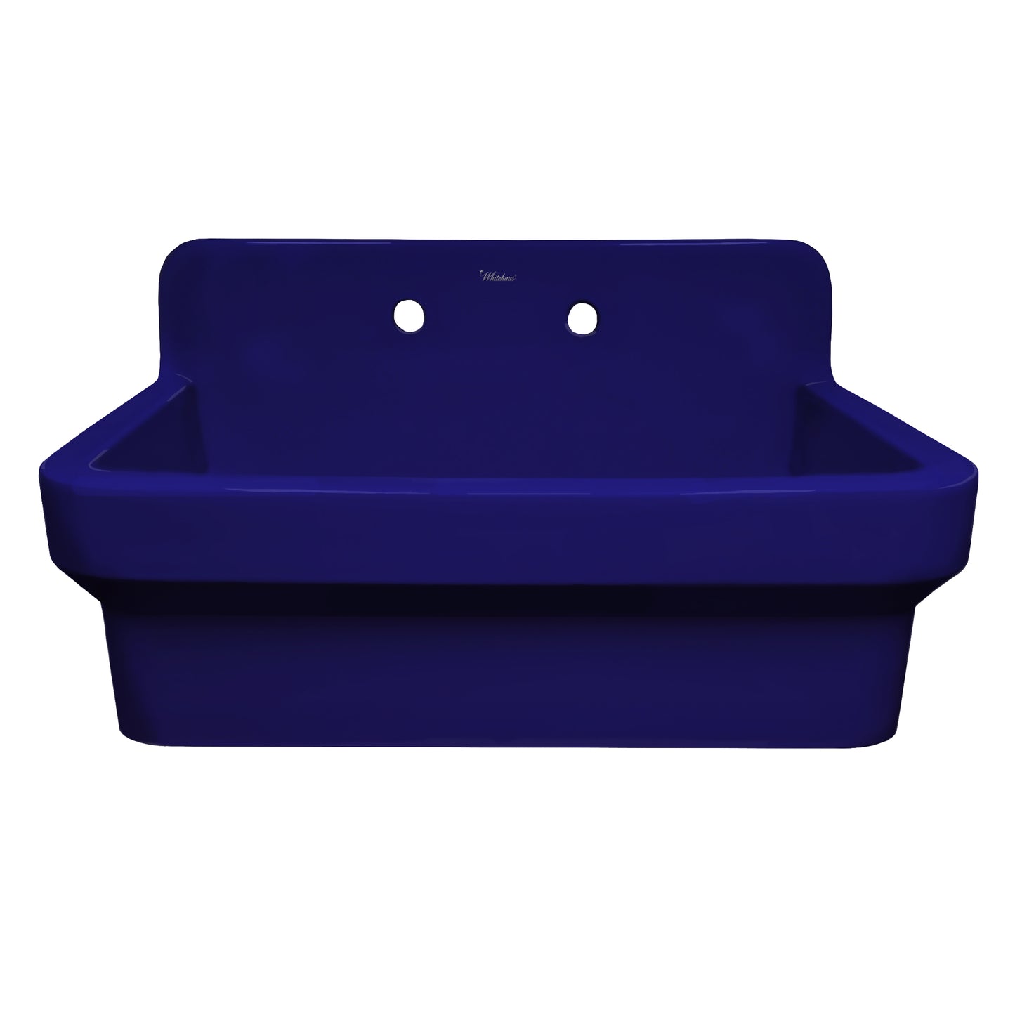 Whitehaus Collection 30" Old Fashioned Country Fireclay Kitchen/Utility Sink, Above Mount, Sapphire Blue, OFCH2230-BLUE