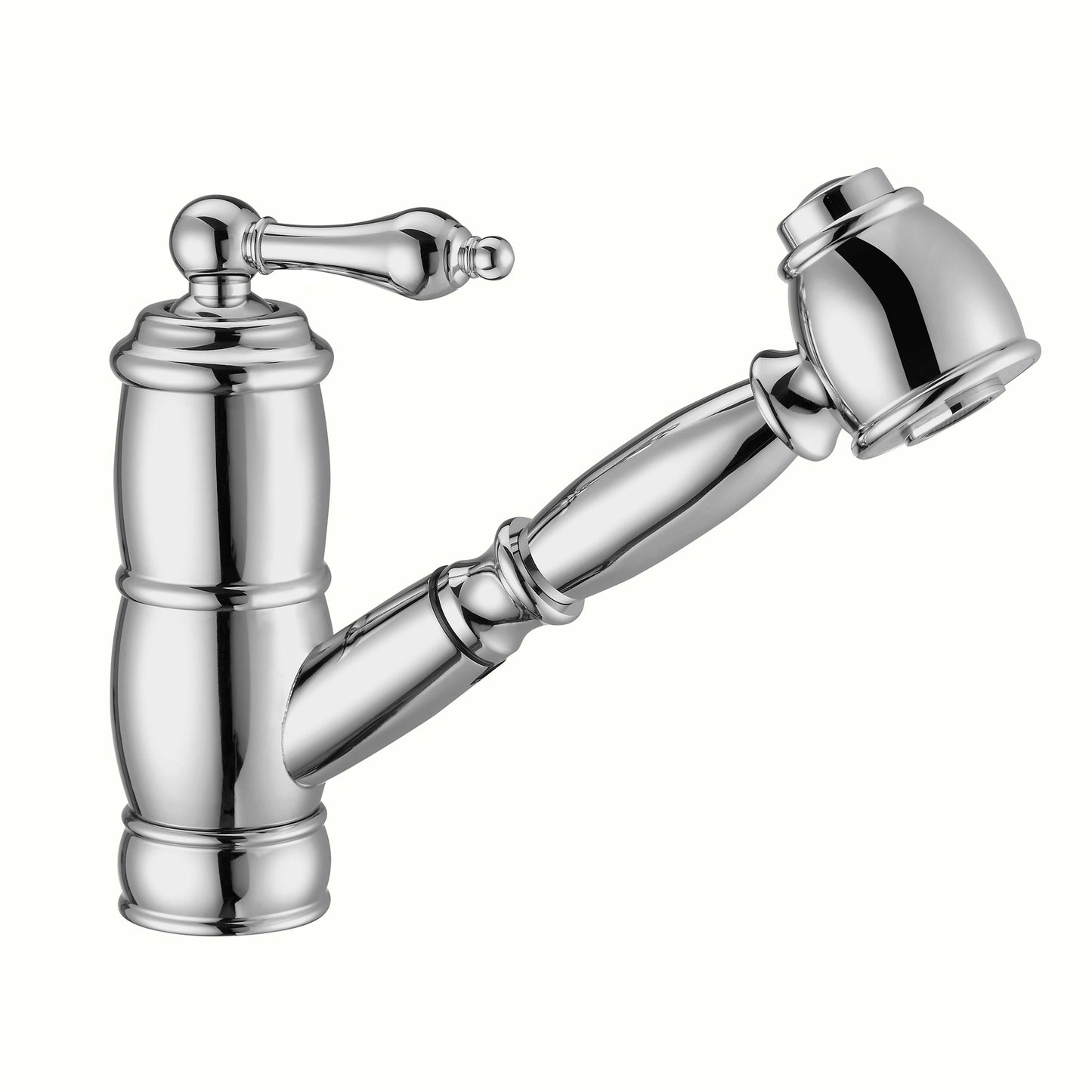 Vintage III Plus Single Lever Faucet with a Pull-Out Spray Head, Polished Chrome, WHKPSL3-2222-NT-C