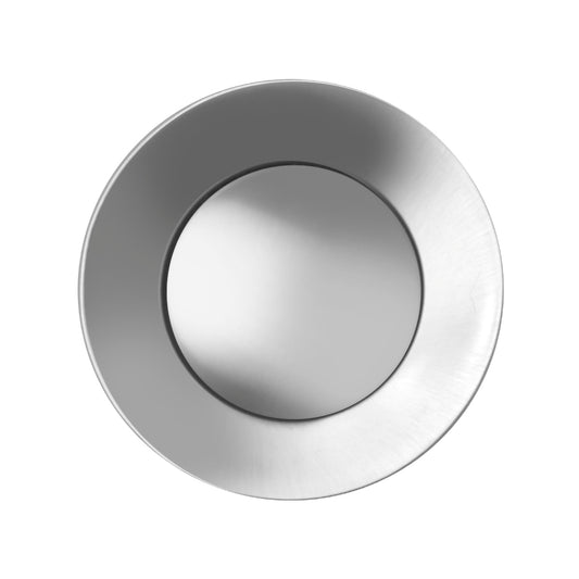 Whitehaus Collection Solid Stainless Steel Pop-up Drain with Overflow, Brushed Stainless Steel, WHSP10153-000-BSS