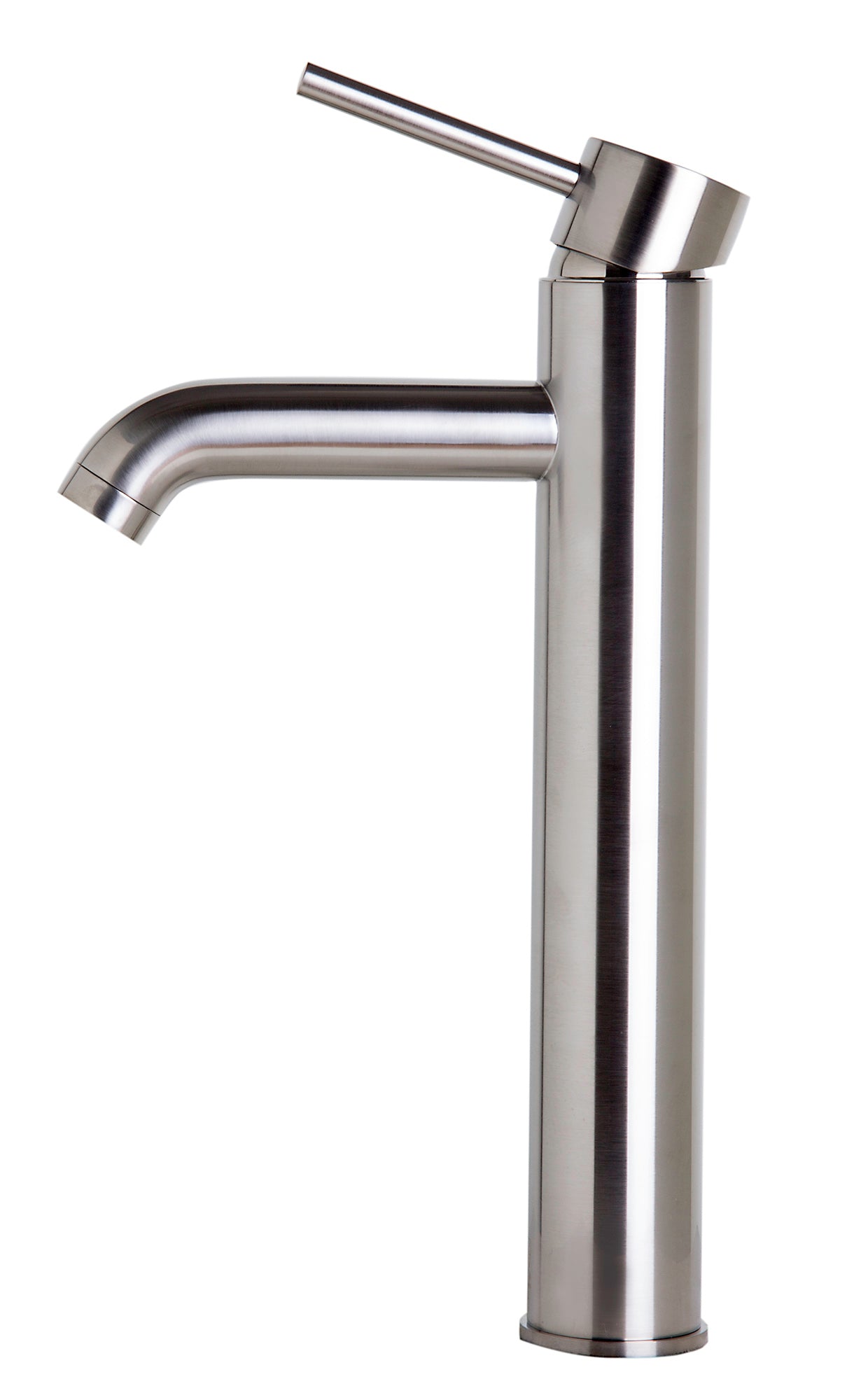 Tall Brushed Nickel Single Lever Bathroom Faucet, Brushed Nickel, AB1023-BN