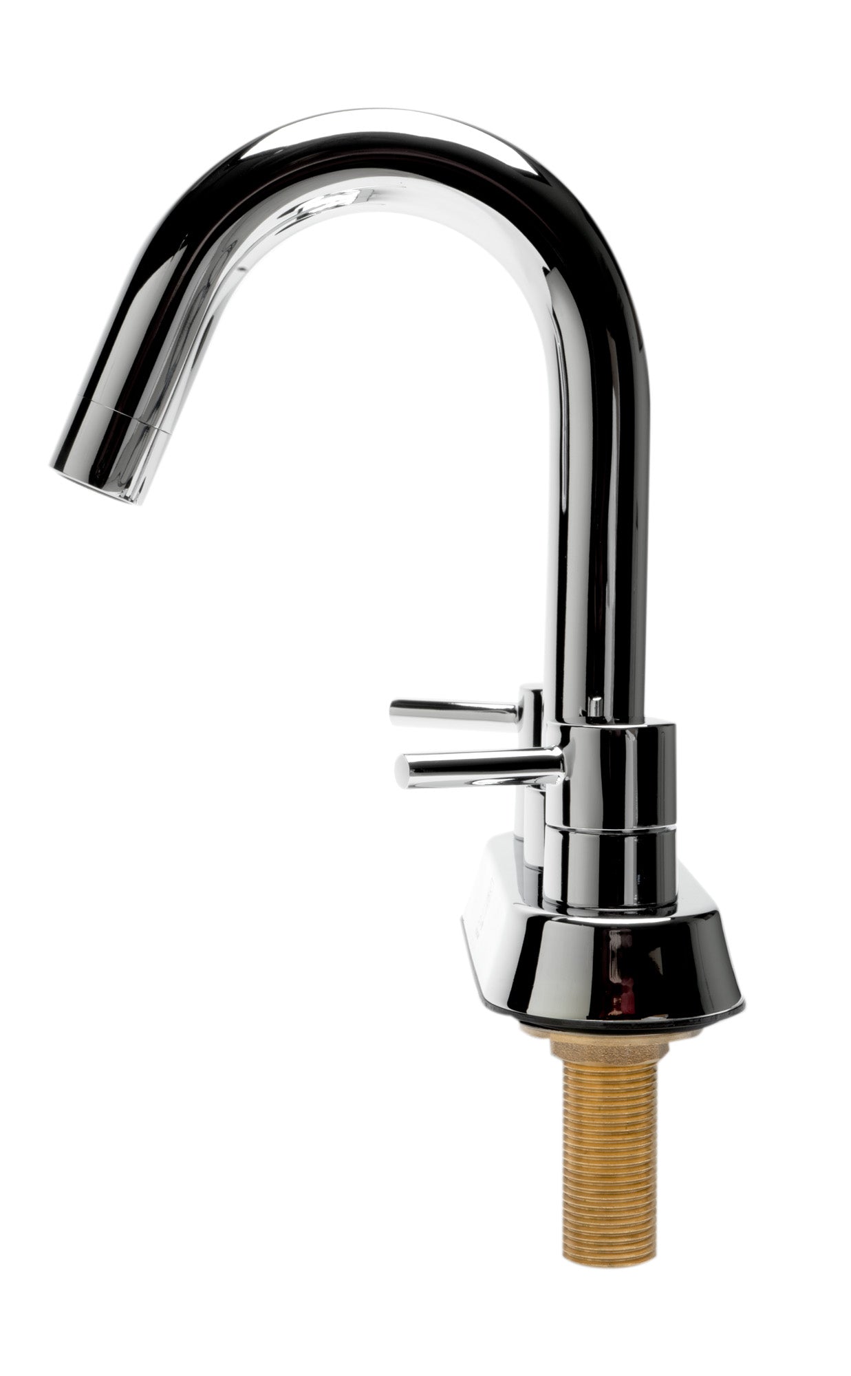 Polished Chrome Two-Handle 4'' Centerset Bathroom Faucet, Polished Chrome, AB1400-PC