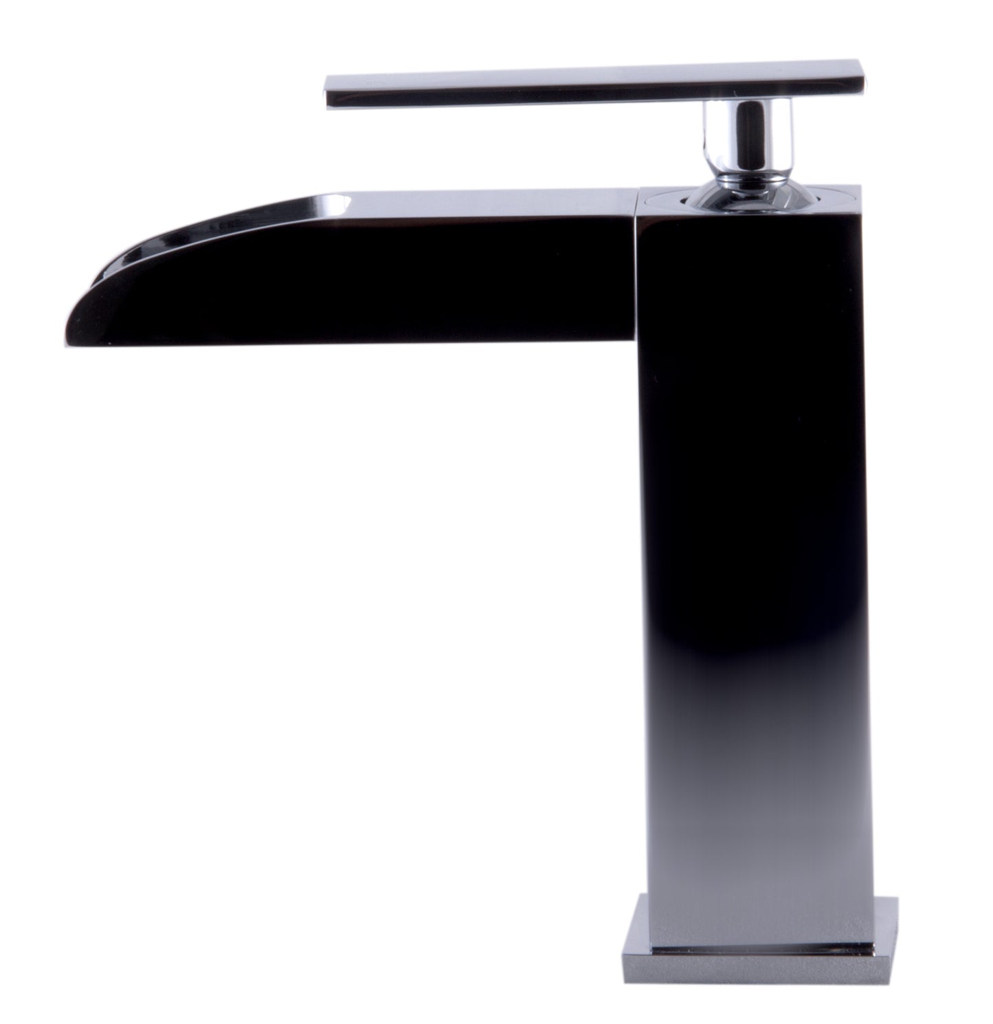 Polished Chrome Single Hole Waterfall Bathroom Faucet, Polished Chrome, AB1598-PC