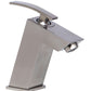 Brushed Nickel Single Lever Bathroom Faucet, Brushed Nickel, AB1628-BN