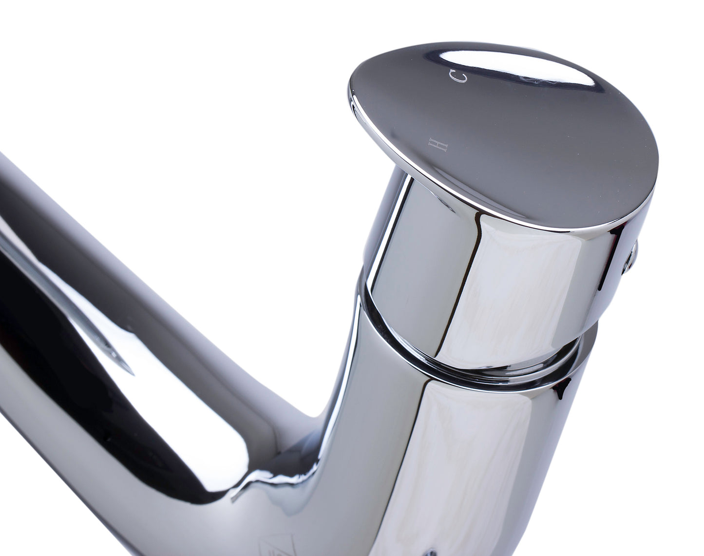 Tall Wave Polished Chrome Single Lever Bathroom Faucet, Polished Chrome, AB1570-PC