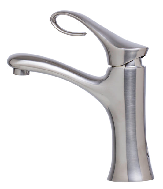 Brushed Nickel Single Lever Bathroom Faucet, Brushed Nickel, AB1295-BN