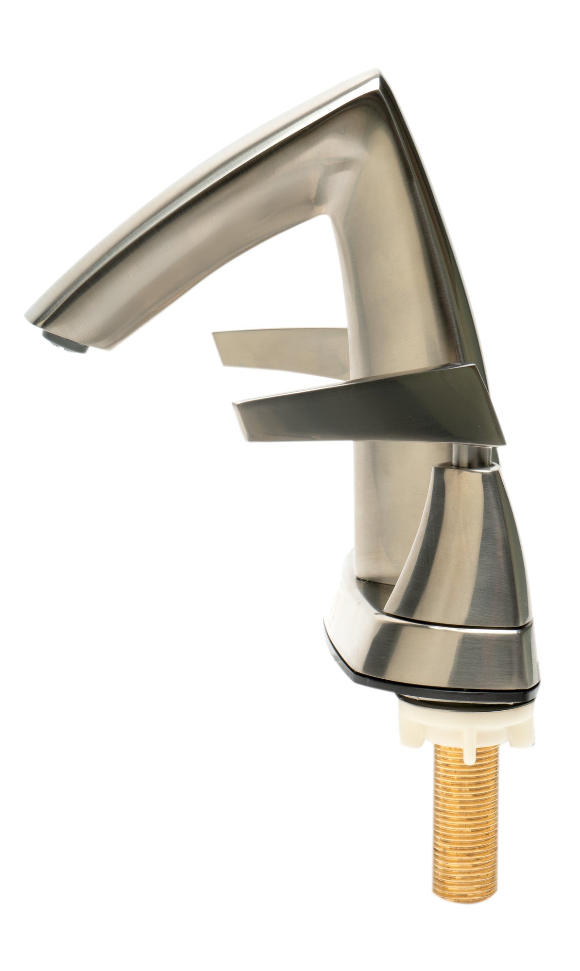 Brushed Nickel Two-Handle 4'' Centerset Bathroom Faucet, Brushed Nickel, AB1003-BN