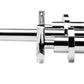 Polished Chrome 8" Widespread Wall-Mounted Cross Handle Faucet, Polished Chrome, AB1035-PC