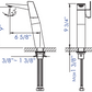 Brushed Nickel Single Hole Tall Bathroom Faucet, Brushed Nickel, AB1475-BN