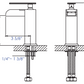 Brushed Nickel Single Hole Waterfall Bathroom Faucet, Brushed Nickel, AB1598-BN