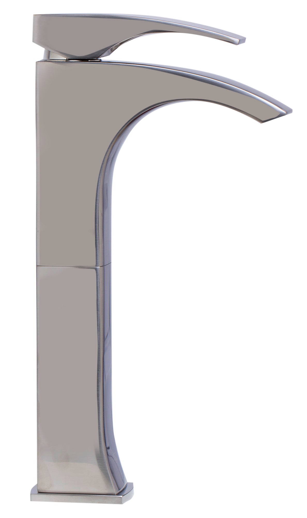 Tall Brushed Nickel Single Lever Bathroom Faucet, Brushed Nickel, AB1587-BN