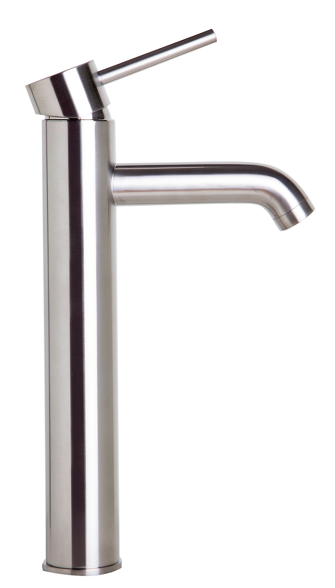 Tall Brushed Nickel Single Lever Bathroom Faucet, Brushed Nickel, AB1023-BN