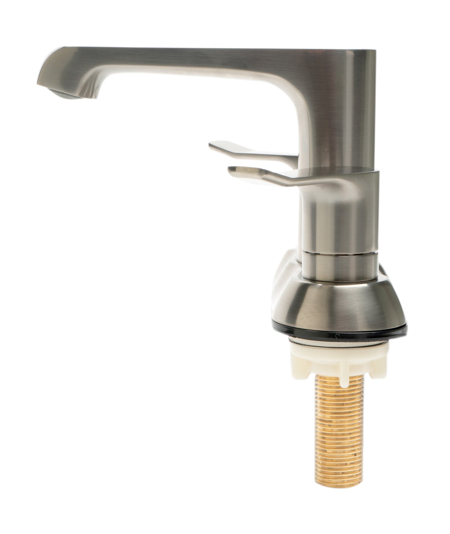 Brushed Nickel Two-Handle 4'' Centerset Bathroom Faucet, Brushed Nickel, AB1493-BN