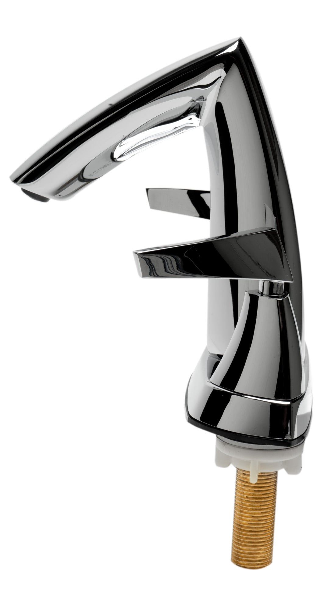 Polished Chrome Two-Handle 4'' Centerset Bathroom Faucet, Polished Chrome, AB1003-PC