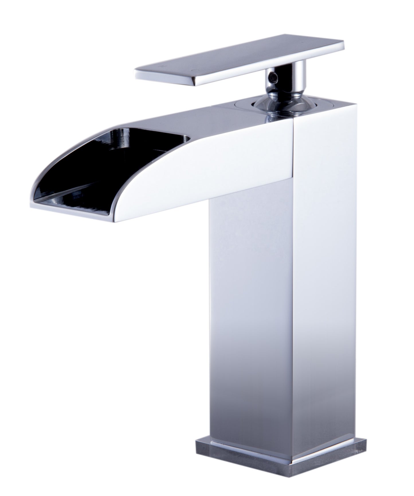 Polished Chrome Single Hole Waterfall Bathroom Faucet, Polished Chrome, AB1598-PC