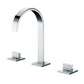 Polished Chrome Gooseneck Widespread Bathroom Faucet, Polished Chrome, AB1336-PC