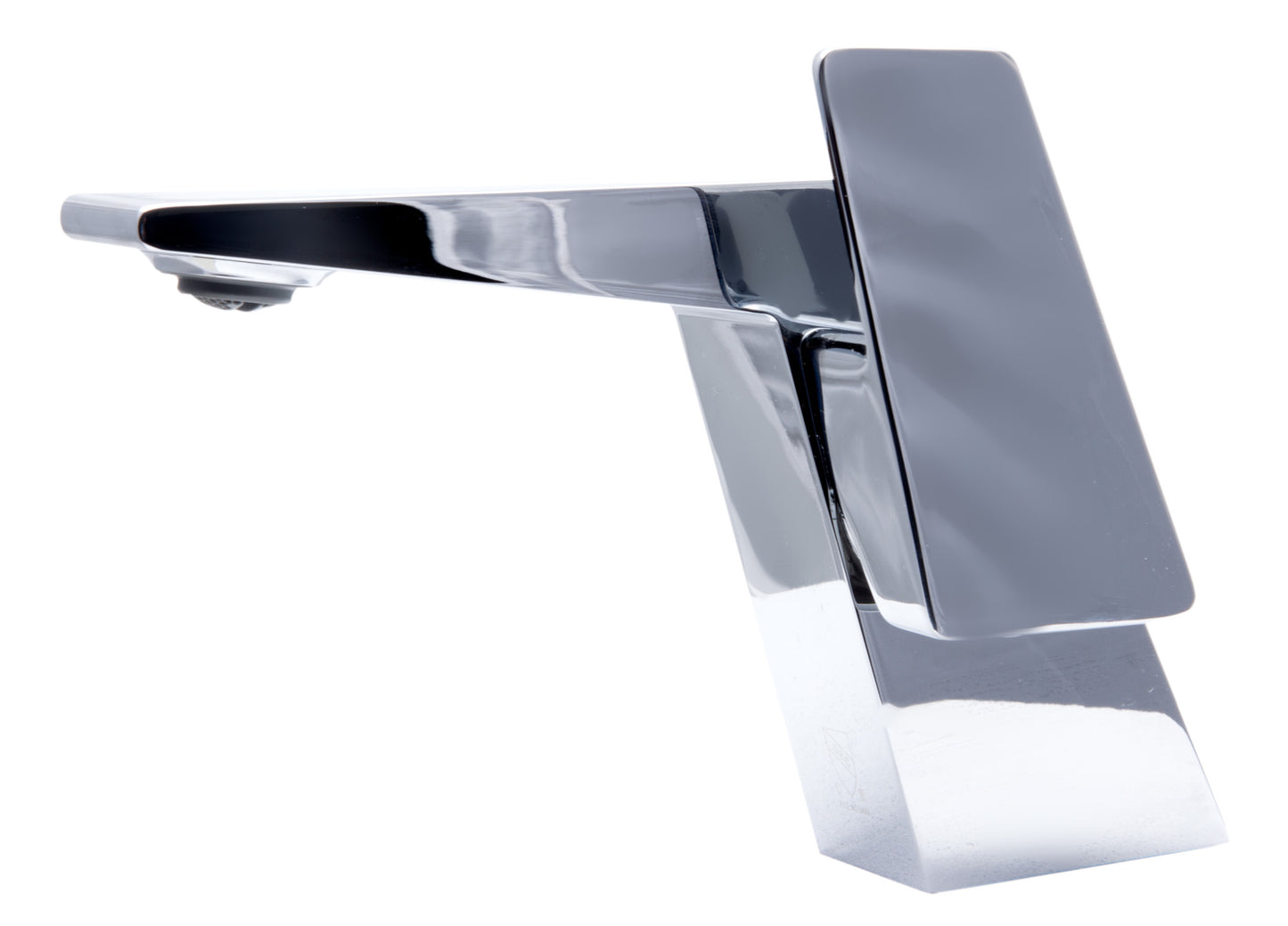 Polished Chrome Modern Single Hole Bathroom Faucet, Polished Chrome, AB1470-PC