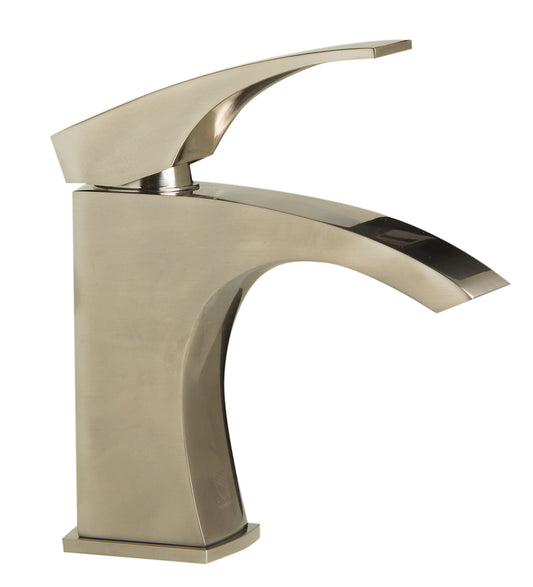 Brushed Nickel Single Lever Bathroom Faucet, Brushed Nickel, AB1586-BN