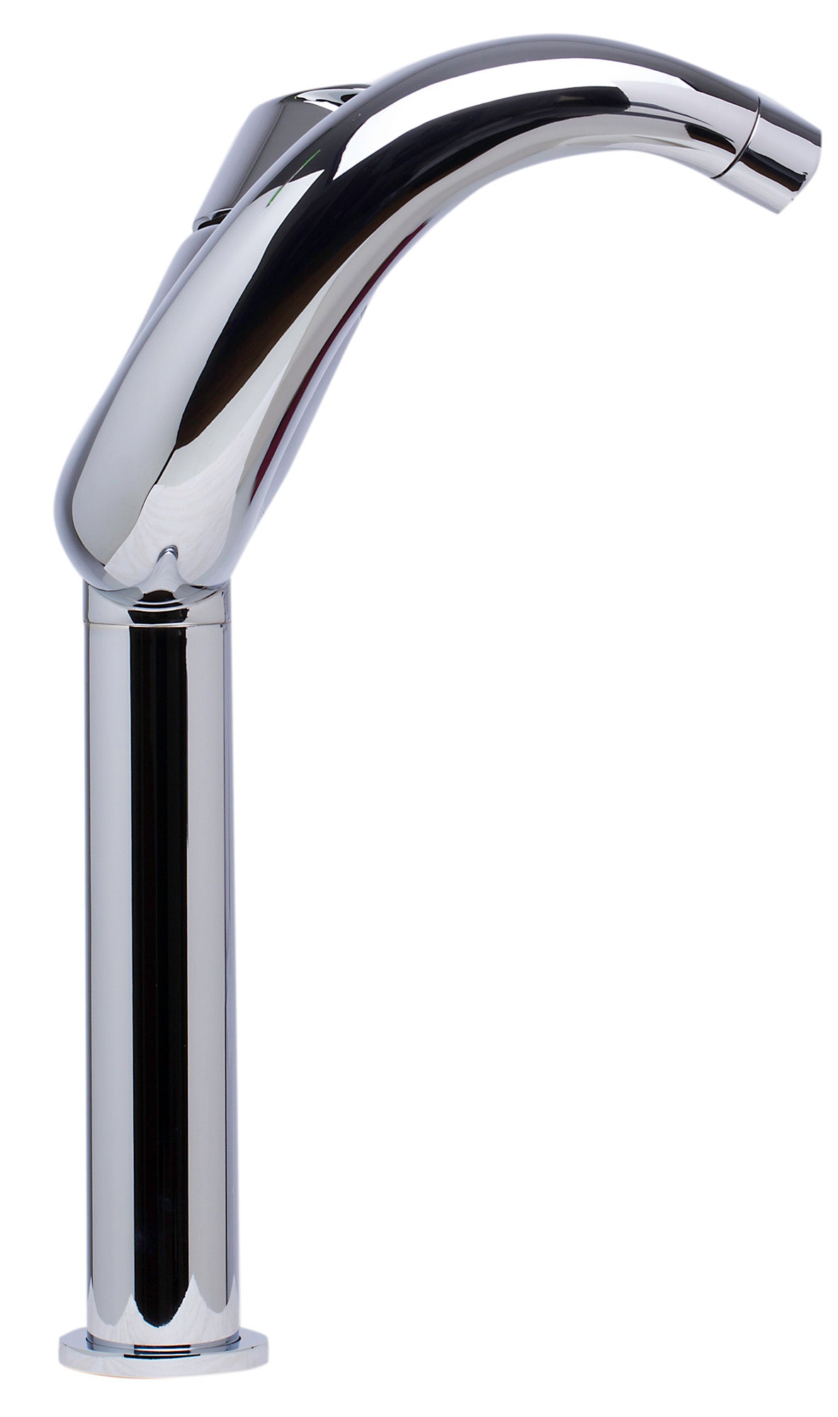 Tall Wave Polished Chrome Single Lever Bathroom Faucet, Polished Chrome, AB1570-PC