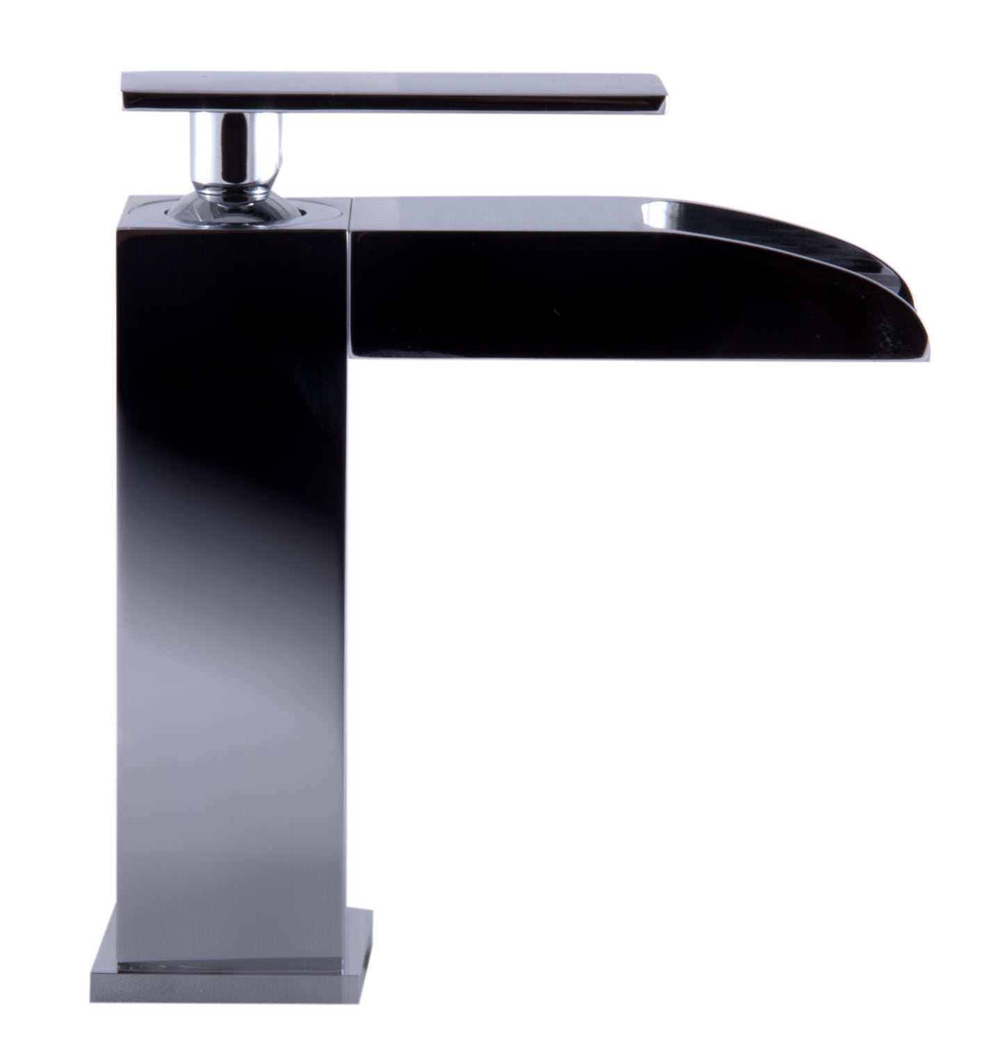 Polished Chrome Single Hole Waterfall Bathroom Faucet, Polished Chrome, AB1598-PC