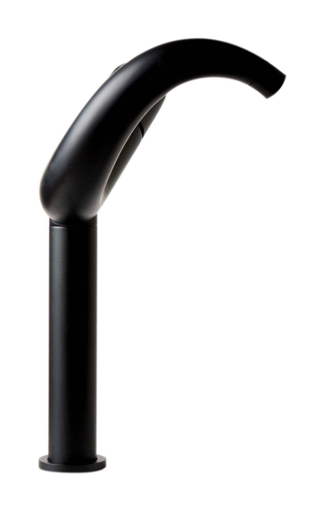 Black Matte Tall Wave Single Lever Bathroom Faucet, Black Matte, AB1570-BM