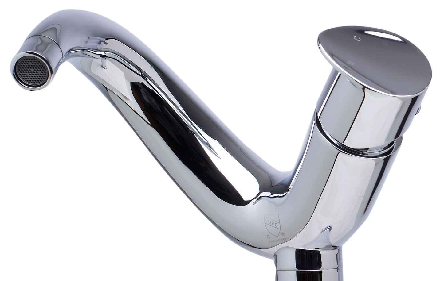 Tall Wave Polished Chrome Single Lever Bathroom Faucet, Polished Chrome, AB1570-PC