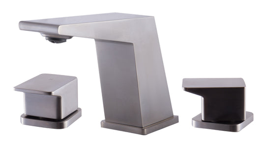 Brushed Nickel Modern Widespread Bathroom Faucet, Brushed Nickel, AB1471-BN