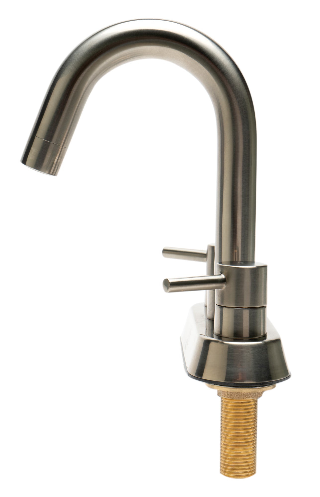 Brushed Nickel Two-Handle 4'' Centerset Bathroom Faucet, Brushed Nickel, AB1400-BN