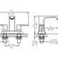 Brushed Nickel Two-Handle 4'' Centerset Bathroom Faucet, Brushed Nickel, AB1493-BN