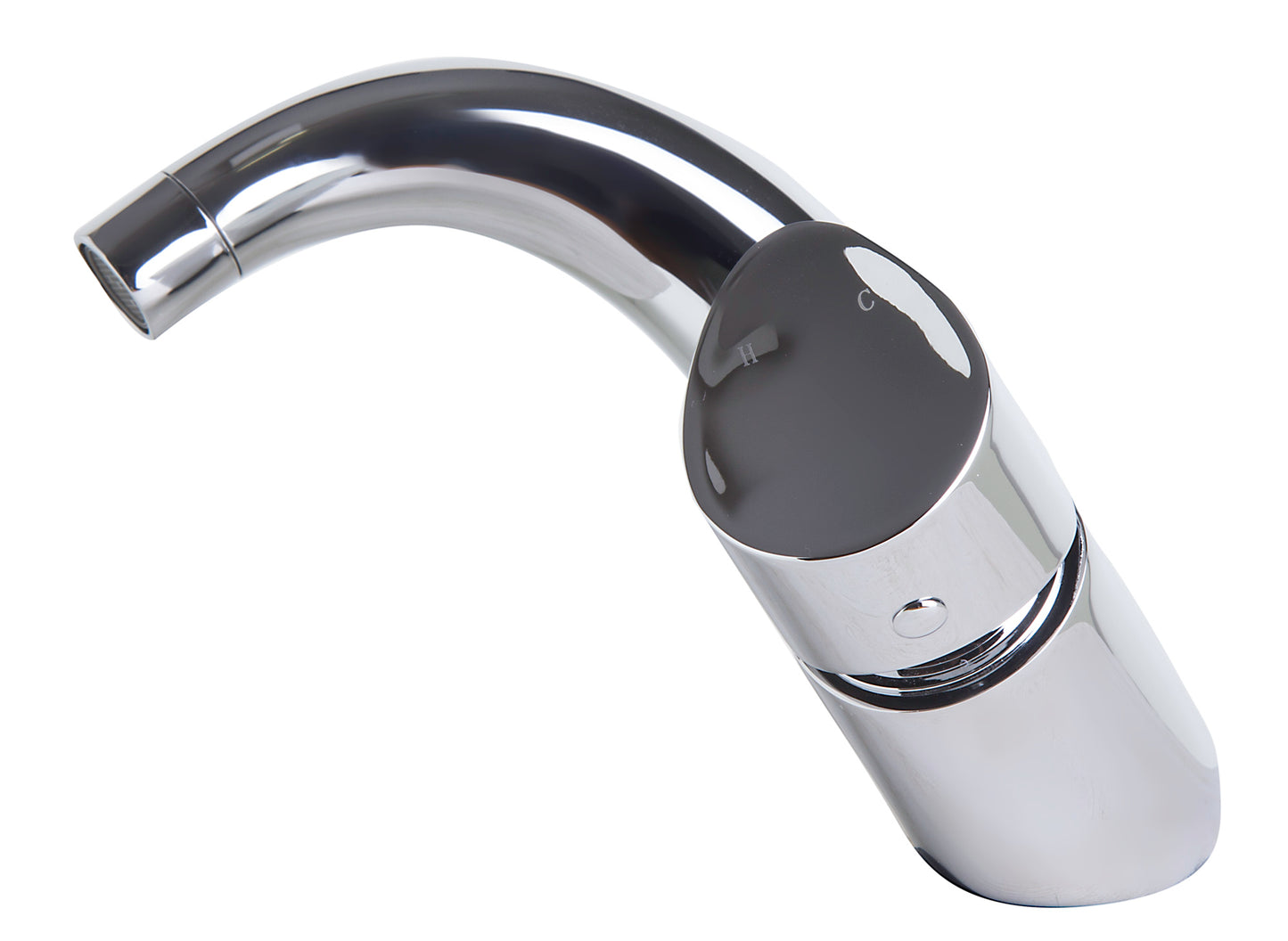 Wave Polished Chrome Single Lever Bathroom Faucet, Polished Chrome, AB1572-PC