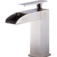 Brushed Nickel Single Hole Waterfall Bathroom Faucet, Brushed Nickel, AB1598-BN