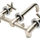 Brushed Nickel 8" Widespread Wall-Mounted Cross Handle Faucet, Brushed Nickel, AB1035-BN