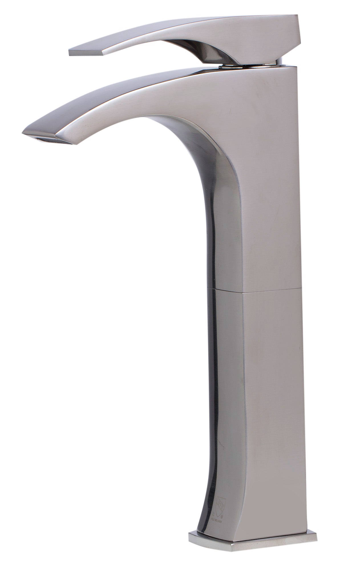 Tall Brushed Nickel Single Lever Bathroom Faucet, Brushed Nickel, AB1587-BN