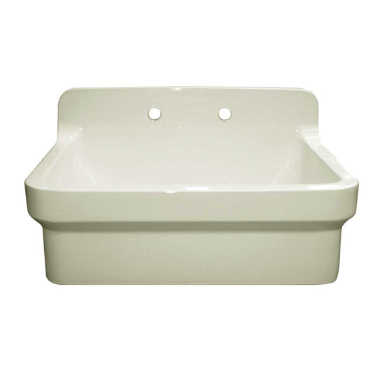 Fireclay Utility Sink with High Backsplash