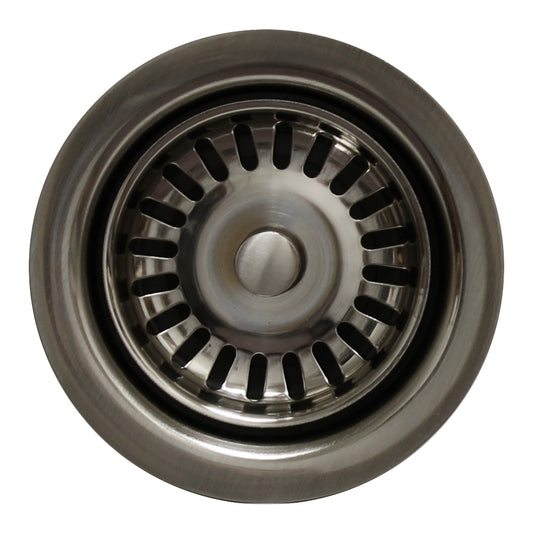  3 1/2" Waste Disposer Trim with Matching Basket Strainer for Deep Fireclay Sinks 