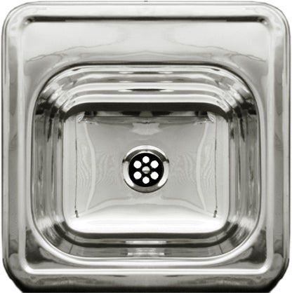 Square Drop-In Entertainment/Prep Sink with a Smooth Surface