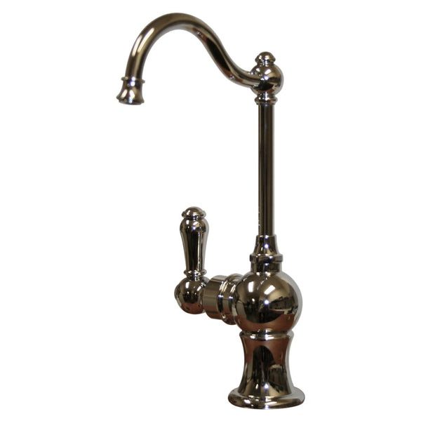 Point Of Use Instant Hot Water Faucet with Traditional Spout and Self Closing Handle