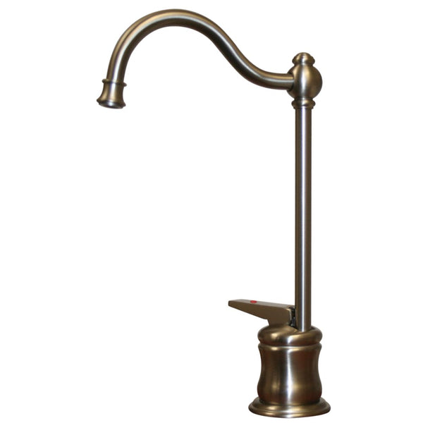 Point Of Use Instant Hot Water Faucet with Traditional Spout and Self Closing Handle