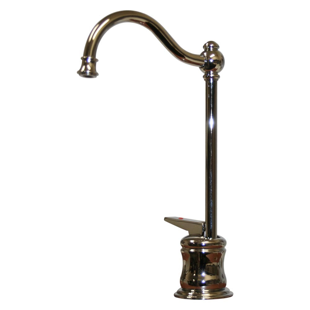 Point Of Use Instant Hot Water Faucet with Traditional Spout and Self Closing Handle