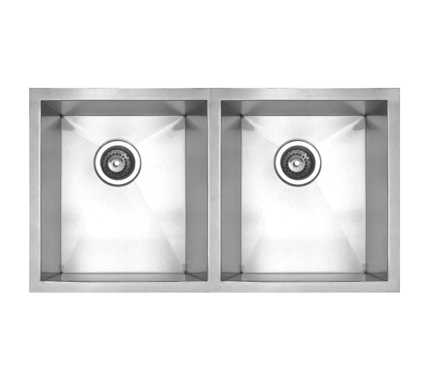 Brushed Stainless Steel Chefhaus Series Double Bowl Sink