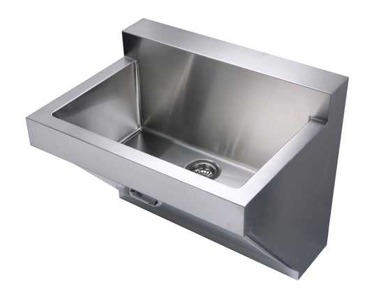 Brushed Stainless Steel Commercial Single Bowl Utility Sink