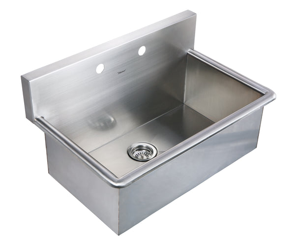 Brushed Stainless Steel Commercial Drop-In Or Utility Sink