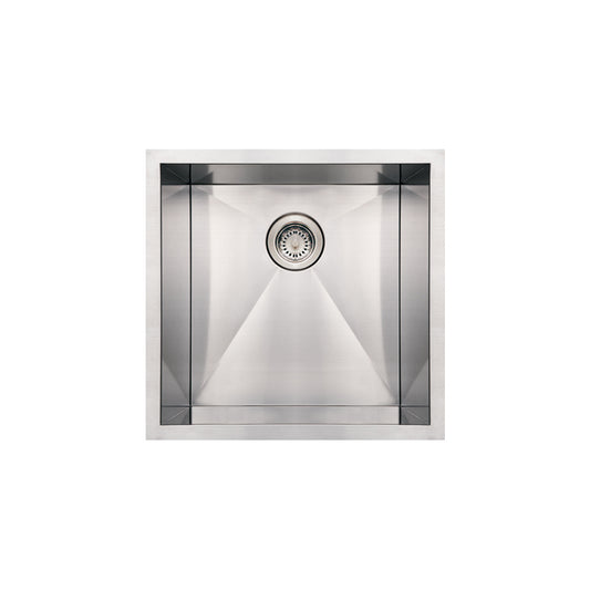 Brushed Stainless Steel Commercial Single Bowl Sink