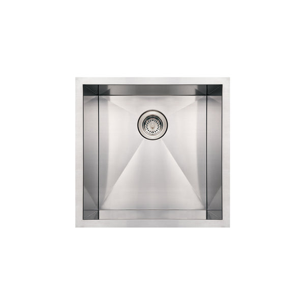 Brushed Stainless Steel Commercial Single Bowl Sink