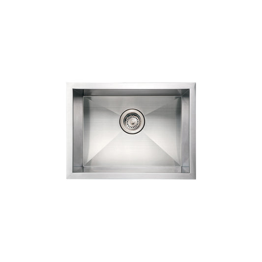 Brushed Stainless Steel Commercial Single Bowl Sink