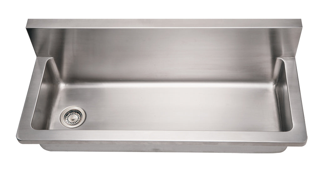 Brushed Stainless Steel Commercial Single Bowl Utility Sink